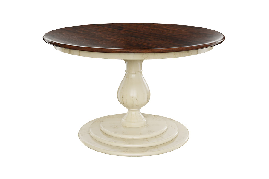 globe single pedestal dining table